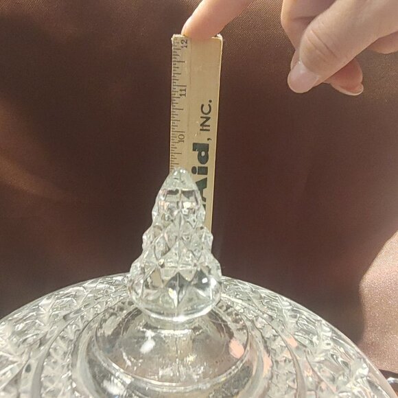 1960s Anchor Hocking Wexford Pressed Glass Cookie Jar, Ice Bucket - Picture 11 of 12